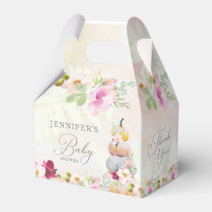 Herfst Pumpkin Girl Baby shower Favor Box Bedankdoosjes