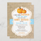 Herfst Pumpkin Girl-Baby shower Kaart (Voorkant / Achterkant)