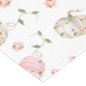 Herfst Pumpkin Girl Baby shower Tafelkleed (Gekanteld)