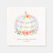 Herfst Pumpkin Girls Baby shower Servet (Voorkant)