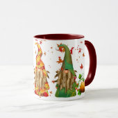 Herfst Pumpkin Gnomes Coffee Mok (Voorkant rechts)