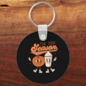 Herfst Pumpkin Halloween Costume Dit is het seizoe Sleutelhanger (Voorkant)