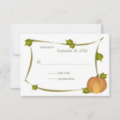 Herfst Pumpkin Harvest Response Kaart (Voorkant)