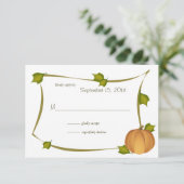 Herfst Pumpkin Harvest Response Kaart (Staand voorkant)