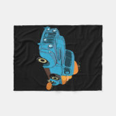 Herfst Pumpkin Harvest Time Old Pickup Boerderij T Fleece Deken (Voorkant (Horizontaal))