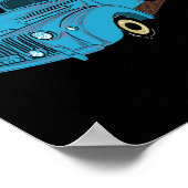 Herfst Pumpkin Harvest Time Old Pickup Boerderij T Poster (Hoek)