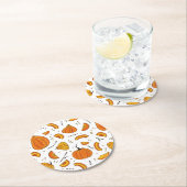 Herfst Pumpkin in het Oostenrijkse najaar Ronde Kartonnen Onderzetter (Insitu)