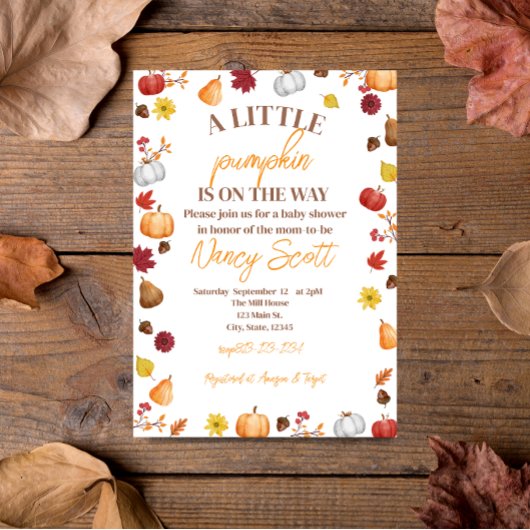 Herfst Pumpkin is onderweg Kaart