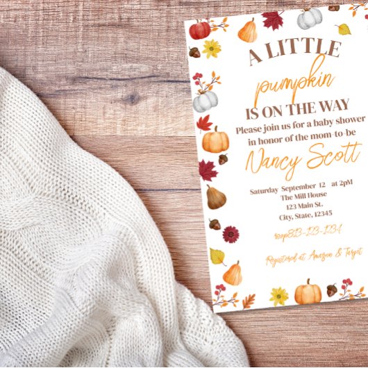 Herfst Pumpkin is onderweg Kaart