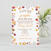 Herfst Pumpkin is onderweg Kaart (Staand voorkant)