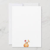 Herfst Pumpkin is onderweg Kaart (Achterkant)