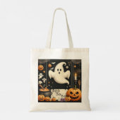 Herfst Pumpkin Jack Crew Spooky Halloween Tote Bag (Achterkant)