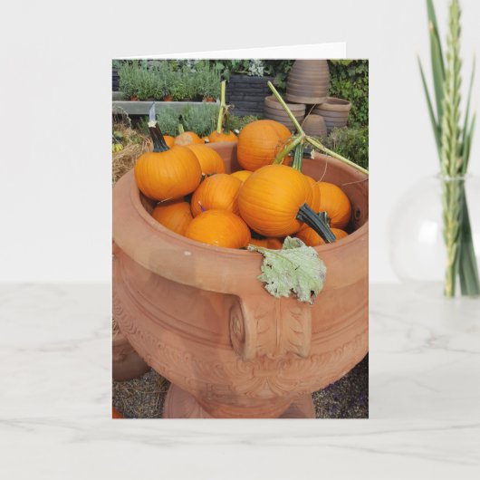 Herfst Pumpkin Kaart (Voorkant)