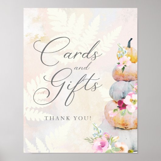 Herfst Pumpkin-Kaarten en Poster voor cadeautjes (Voorkant)