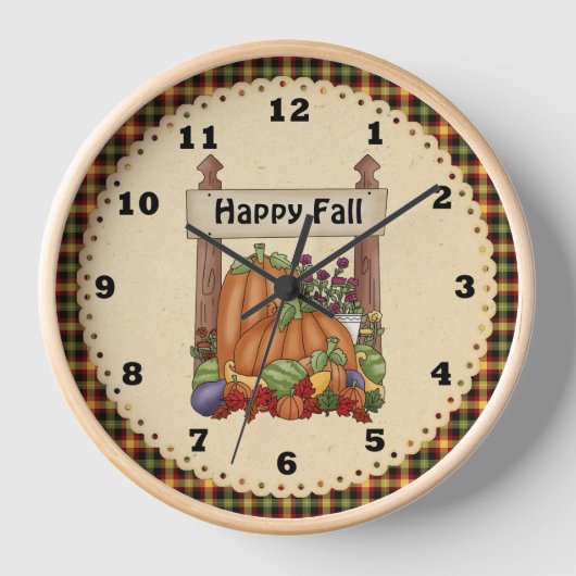 Herfst Pumpkin-klok (Voorkant)