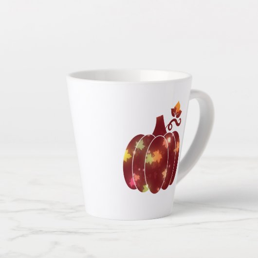 Herfst Pumpkin Latte-Mok Latte Mok (Rechterhoek)