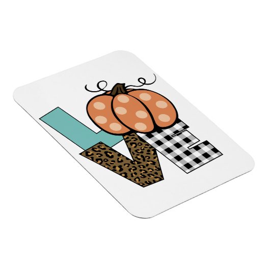 Herfst Pumpkin Love Magneet (Rechterzijde)