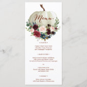 Herfst Pumpkin Menus - Menu (Voorkant)