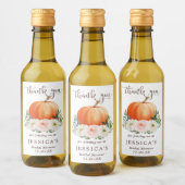 Herfst Pumpkin Mini Wine Fleslabel Wijn Etiket (Flessen)