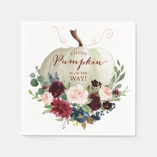 Herfst Pumpkin Napkin Cocktail Napkin Servet (Voorkant)