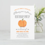 Herfst Pumpkin Ombre | Eerste uitnodiging (Staand voorkant)