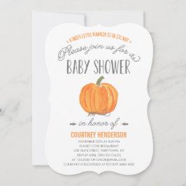 Herfst Pumpkin Ombre | Uitnodiging tot Baby shower