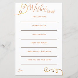 Herfst Pumpkin Oranje herfst Baby Wish Kaarten