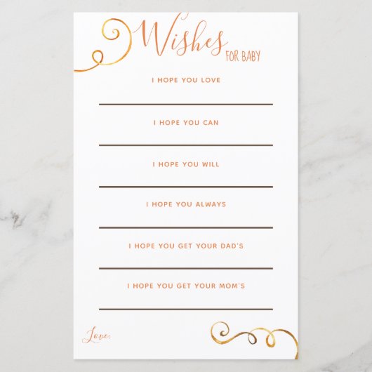 Herfst Pumpkin Oranje herfst Baby Wish Kaarten (Voorkant)