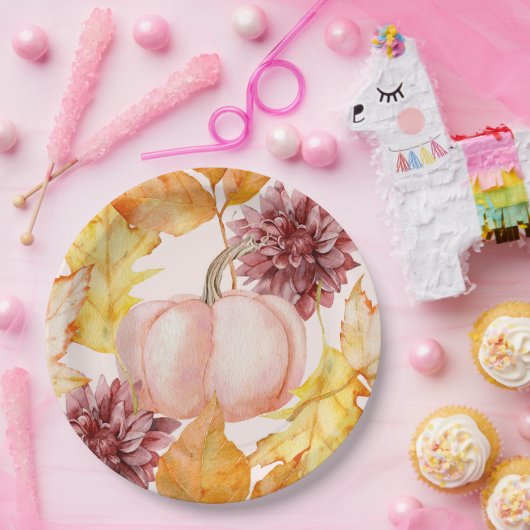  Herfst Pumpkin Papieren Bordje (Feest)