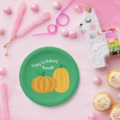 Herfst Pumpkin Patch 1e verjaardag Papieren Bordje (Feest)