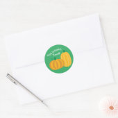 Herfst Pumpkin Patch 1e verjaardag Ronde Sticker (Envelop)