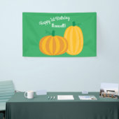 Herfst Pumpkin Patch 1e verjaardag Spandoek (Beurs)
