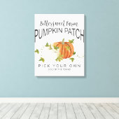 HERFST PUMPKIN PATCH CANVAS AFDRUK (Insitu (Houten vloer))