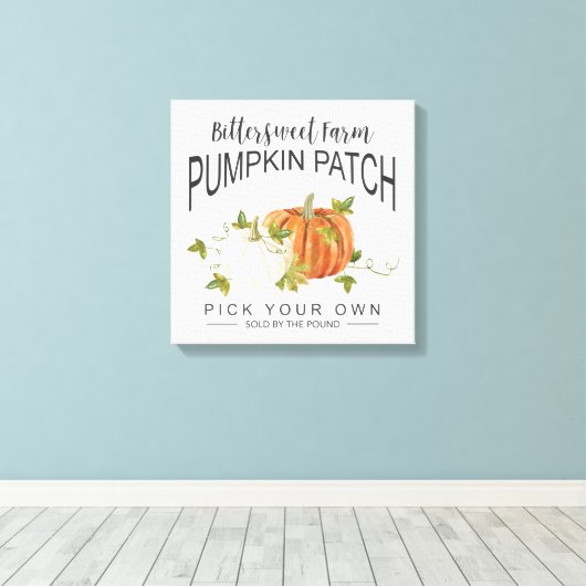 HERFST PUMPKIN PATCH CANVAS AFDRUK (Insitu (Houten vloer))