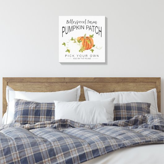 HERFST PUMPKIN PATCH CANVAS AFDRUK (Insitu (Slaapkamer))