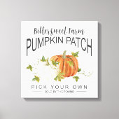 HERFST PUMPKIN PATCH CANVAS AFDRUK (Voorkant)