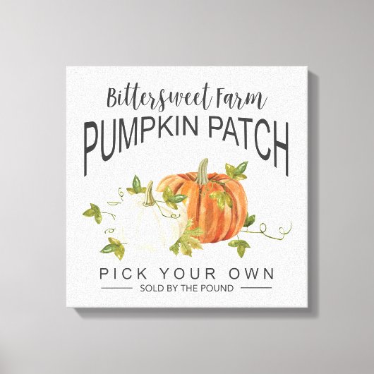 HERFST PUMPKIN PATCH CANVAS AFDRUK (Voorkant)