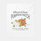 HERFST PUMPKIN PATCH FLEECE DEKEN (Voorkant)