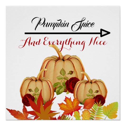 Herfst Pumpkin Patch Sign Farmhouse Organic Harves Perfect Poster (Voorkant)