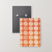 Herfst Pumpkin Pattern Button (Voorkant / Achterkant)