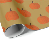 Herfst Pumpkin Pattern Cadeaupapier (Rol Hoek)