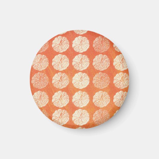 Herfst Pumpkin Pattern Magneet (Voorkant)