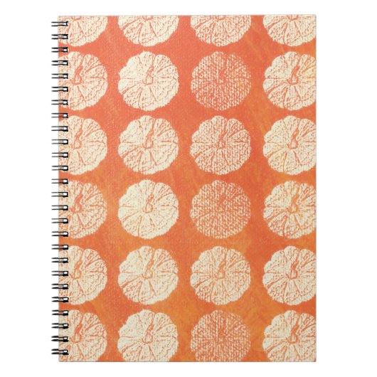 Herfst Pumpkin Pattern Notitieboek (Voorkant)