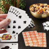 Herfst Pumpkin Pattern Pokerkaarten (Insitu)