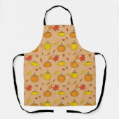 Herfst Pumpkin Pattern Schort (Voorkant)