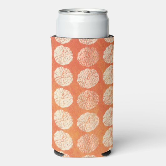 Herfst Pumpkin Pattern Seltzer Blikjeskoeler (Seltzer Achterkant)