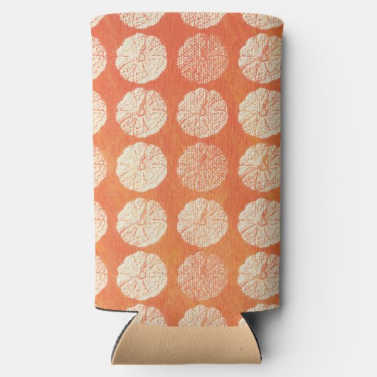 Herfst Pumpkin Pattern Seltzer Blikjeskoeler (Achterkant)