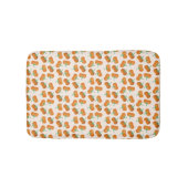Herfst Pumpkin Pattern Thanksgiving Harvest Oranje Badmat (Voorkant)