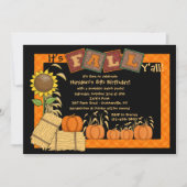 Herfst Pumpkin Picking Party Uitnodiging (Voorkant)