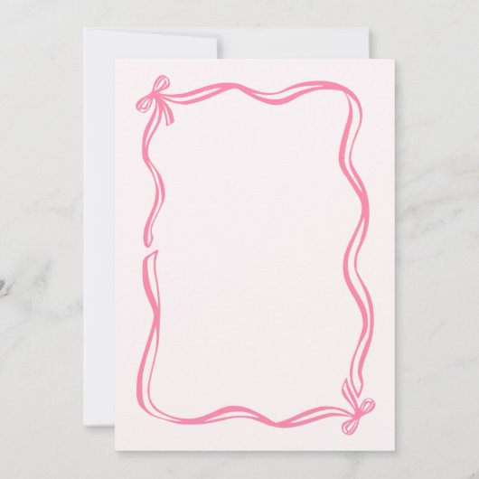 Herfst Pumpkin PINK Scribble Hand getrokken thee v Kaart (Achterkant)